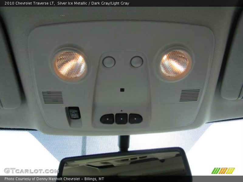 Silver Ice Metallic / Dark Gray/Light Gray 2010 Chevrolet Traverse LT