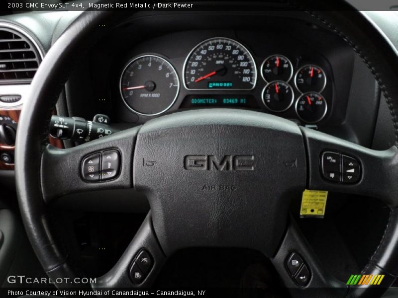 Magnetic Red Metallic / Dark Pewter 2003 GMC Envoy SLT 4x4
