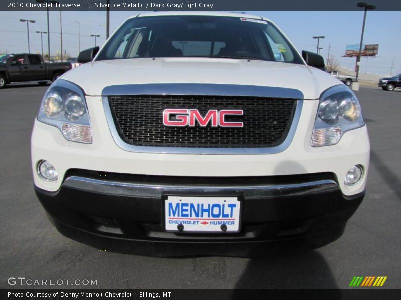 Silver Ice Metallic / Dark Gray/Light Gray 2010 Chevrolet Traverse LT