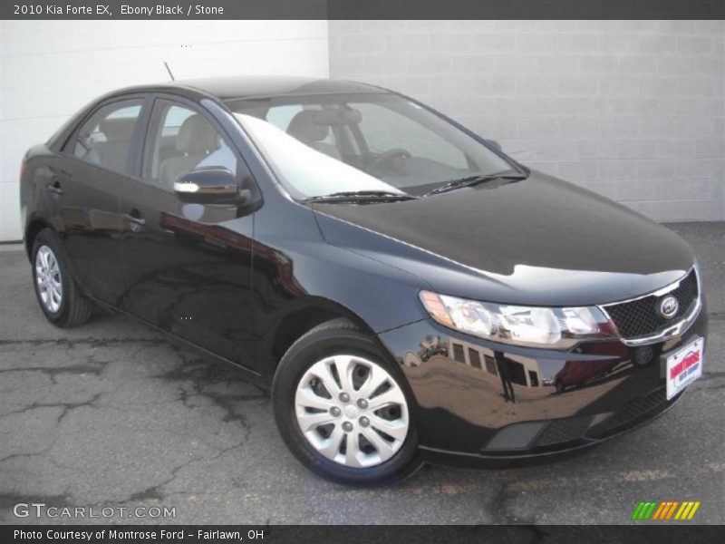 Ebony Black / Stone 2010 Kia Forte EX