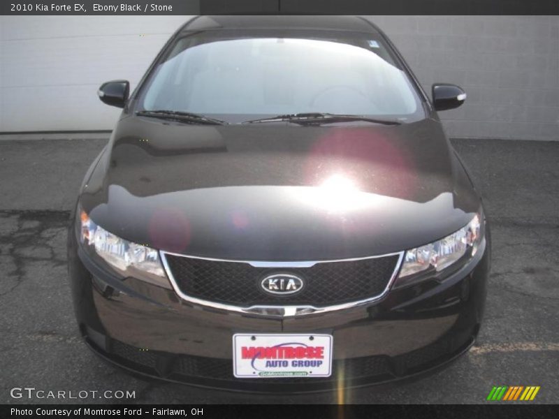 Ebony Black / Stone 2010 Kia Forte EX