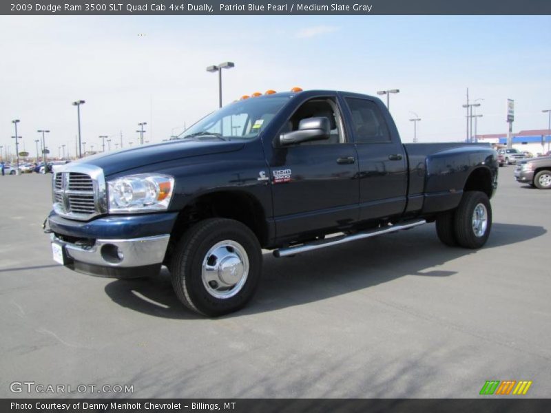 Front 3/4 View of 2009 Ram 3500 SLT Quad Cab 4x4 Dually