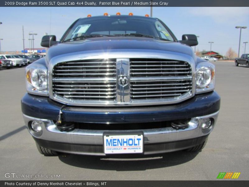 Patriot Blue Pearl / Medium Slate Gray 2009 Dodge Ram 3500 SLT Quad Cab 4x4 Dually