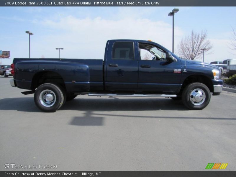  2009 Ram 3500 SLT Quad Cab 4x4 Dually Patriot Blue Pearl