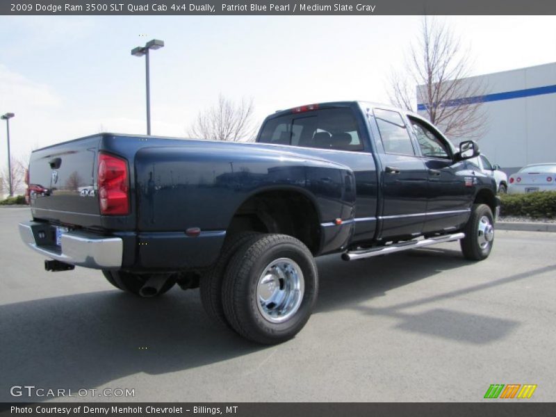  2009 Ram 3500 SLT Quad Cab 4x4 Dually Patriot Blue Pearl