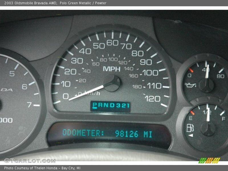 Polo Green Metallic / Pewter 2003 Oldsmobile Bravada AWD
