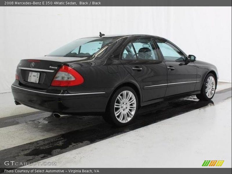 Black / Black 2008 Mercedes-Benz E 350 4Matic Sedan