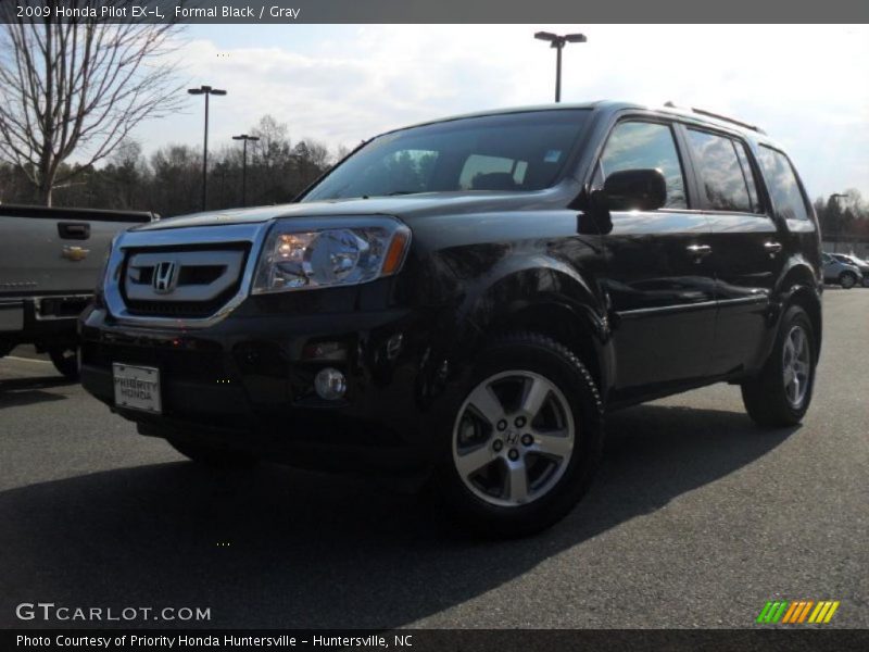 Formal Black / Gray 2009 Honda Pilot EX-L