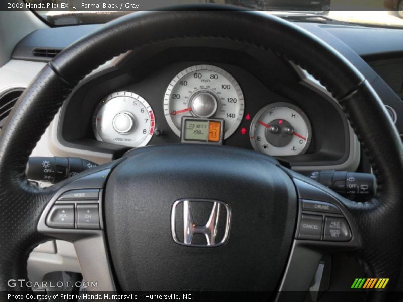 Formal Black / Gray 2009 Honda Pilot EX-L