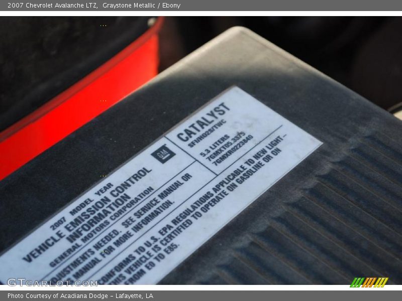 Graystone Metallic / Ebony 2007 Chevrolet Avalanche LTZ