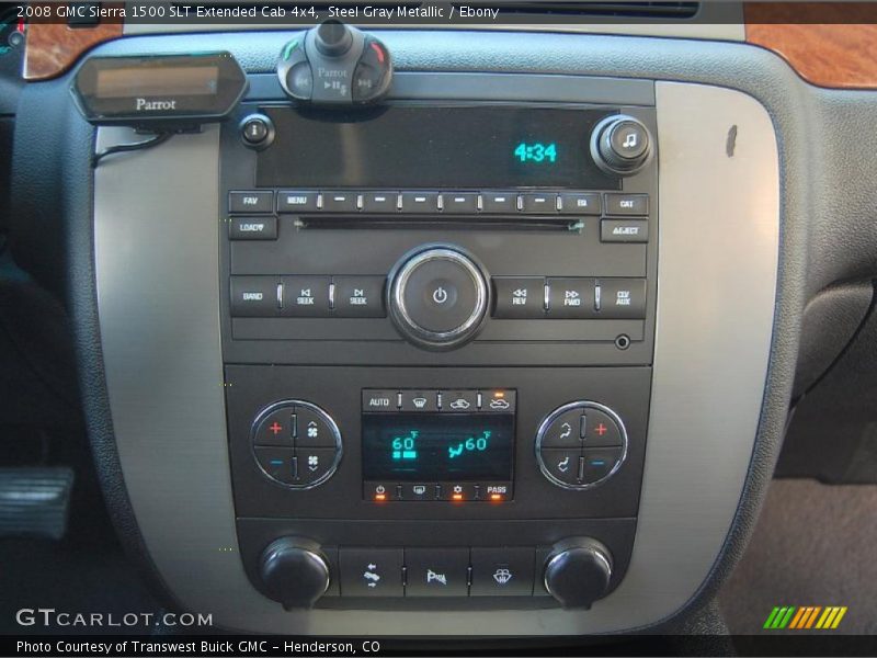 Steel Gray Metallic / Ebony 2008 GMC Sierra 1500 SLT Extended Cab 4x4