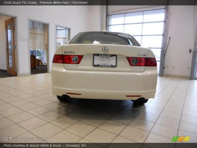 Premium White Pearl / Parchment 2008 Acura TSX Sedan