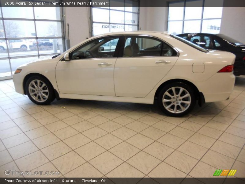 Premium White Pearl / Parchment 2008 Acura TSX Sedan