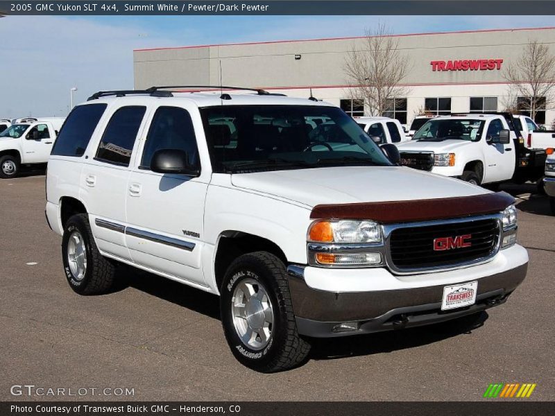 Summit White / Pewter/Dark Pewter 2005 GMC Yukon SLT 4x4