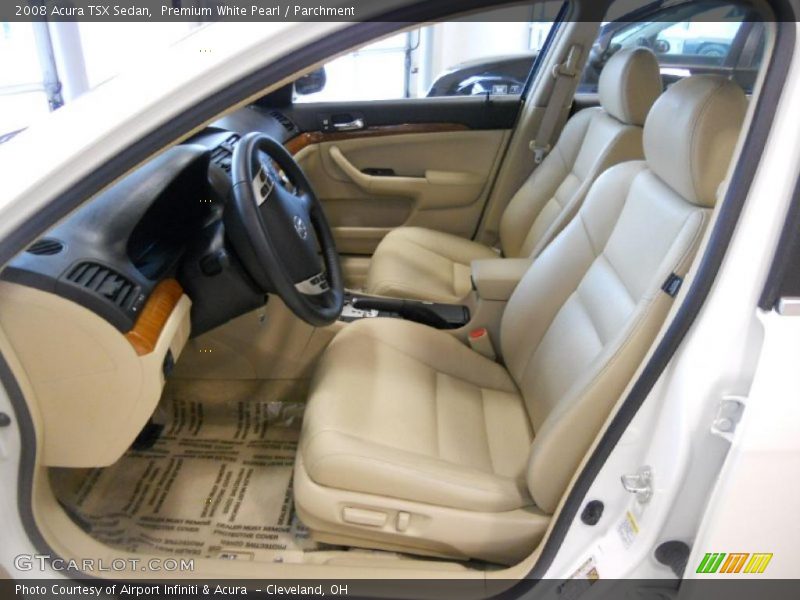 Premium White Pearl / Parchment 2008 Acura TSX Sedan