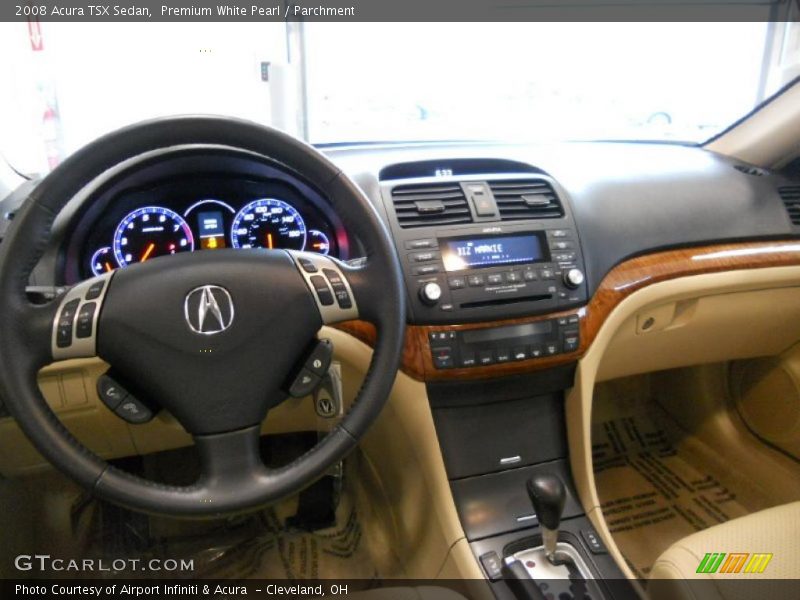 Premium White Pearl / Parchment 2008 Acura TSX Sedan