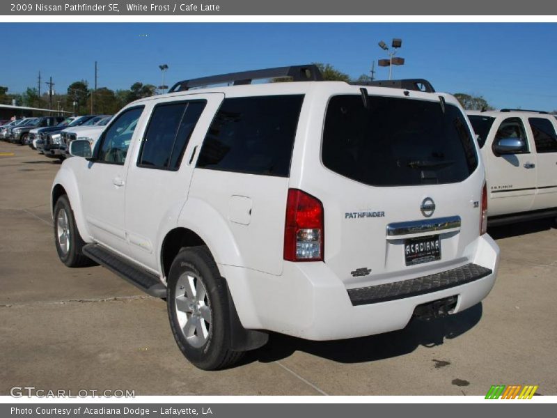 White Frost / Cafe Latte 2009 Nissan Pathfinder SE