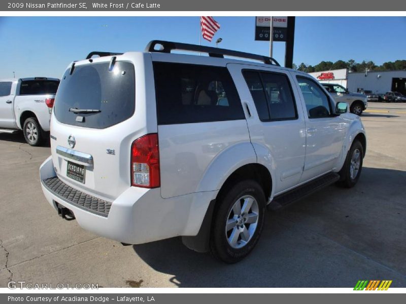 White Frost / Cafe Latte 2009 Nissan Pathfinder SE