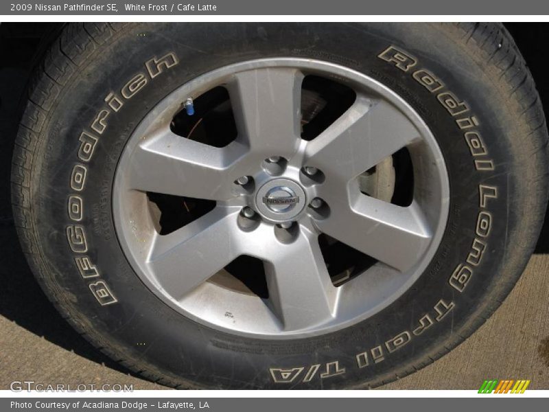 White Frost / Cafe Latte 2009 Nissan Pathfinder SE
