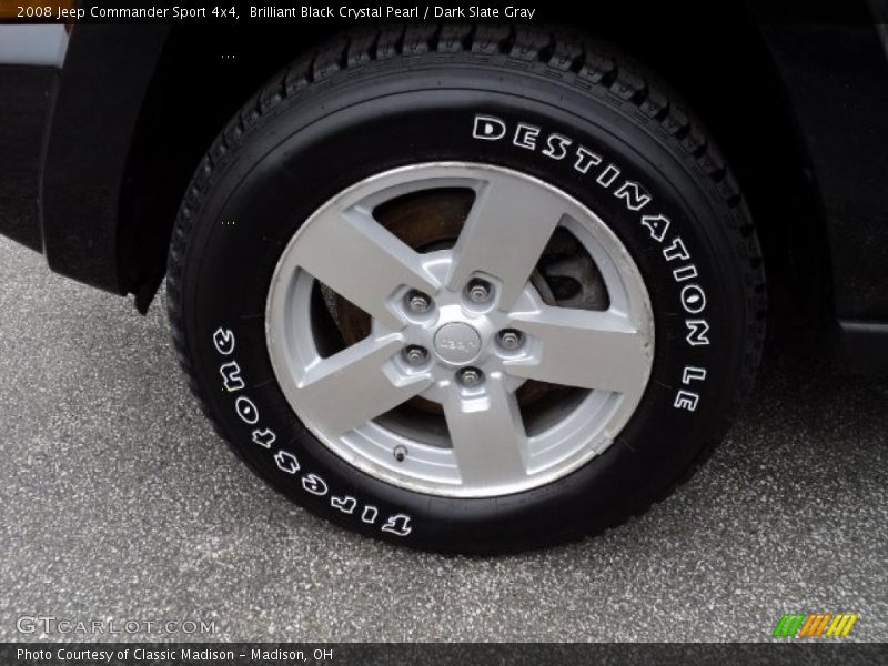 Brilliant Black Crystal Pearl / Dark Slate Gray 2008 Jeep Commander Sport 4x4