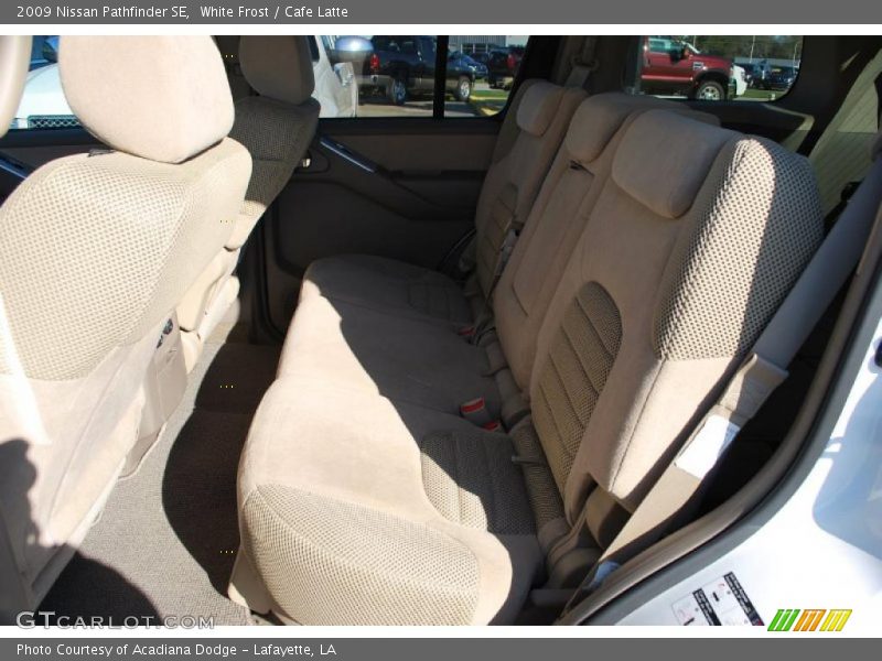 Rear Seat of 2009 Pathfinder SE