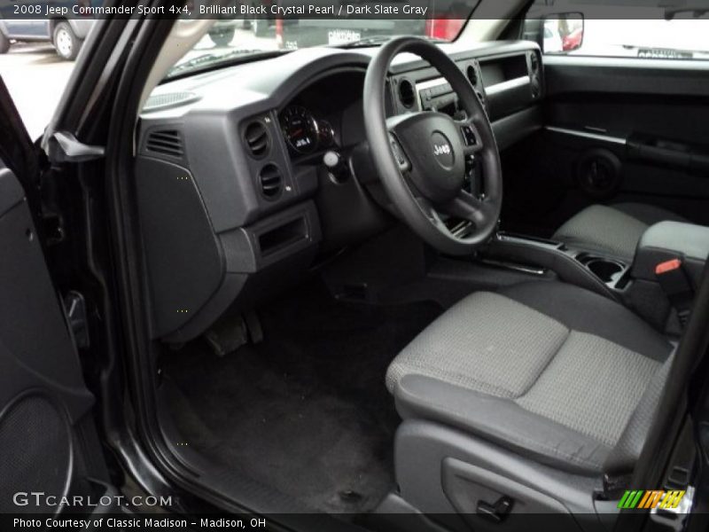 Brilliant Black Crystal Pearl / Dark Slate Gray 2008 Jeep Commander Sport 4x4