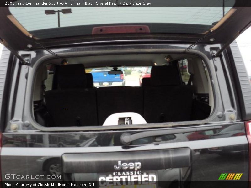 Brilliant Black Crystal Pearl / Dark Slate Gray 2008 Jeep Commander Sport 4x4