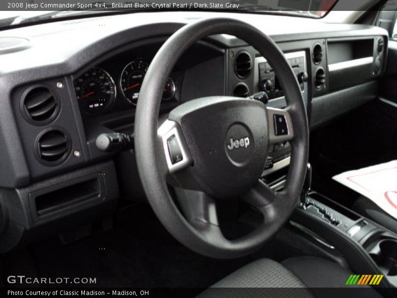 Brilliant Black Crystal Pearl / Dark Slate Gray 2008 Jeep Commander Sport 4x4