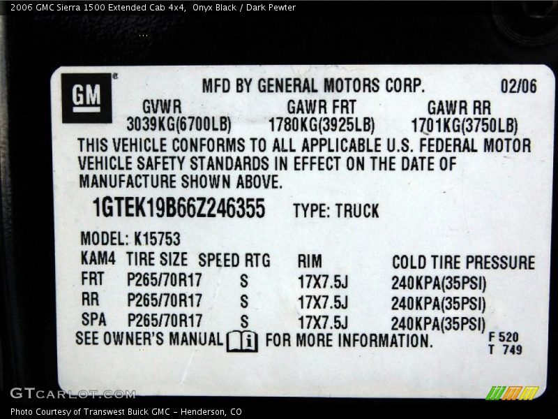Onyx Black / Dark Pewter 2006 GMC Sierra 1500 Extended Cab 4x4