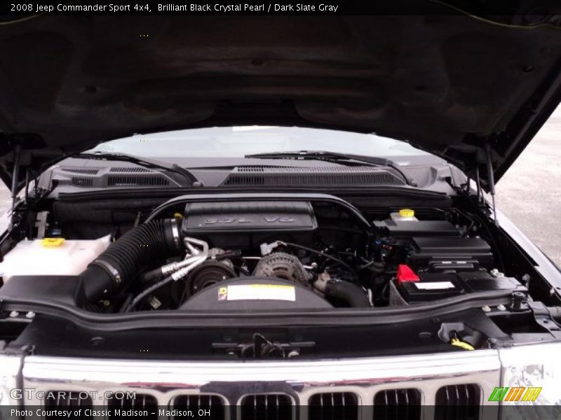 Brilliant Black Crystal Pearl / Dark Slate Gray 2008 Jeep Commander Sport 4x4