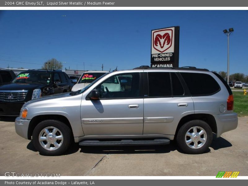 Liquid Silver Metallic / Medium Pewter 2004 GMC Envoy SLT