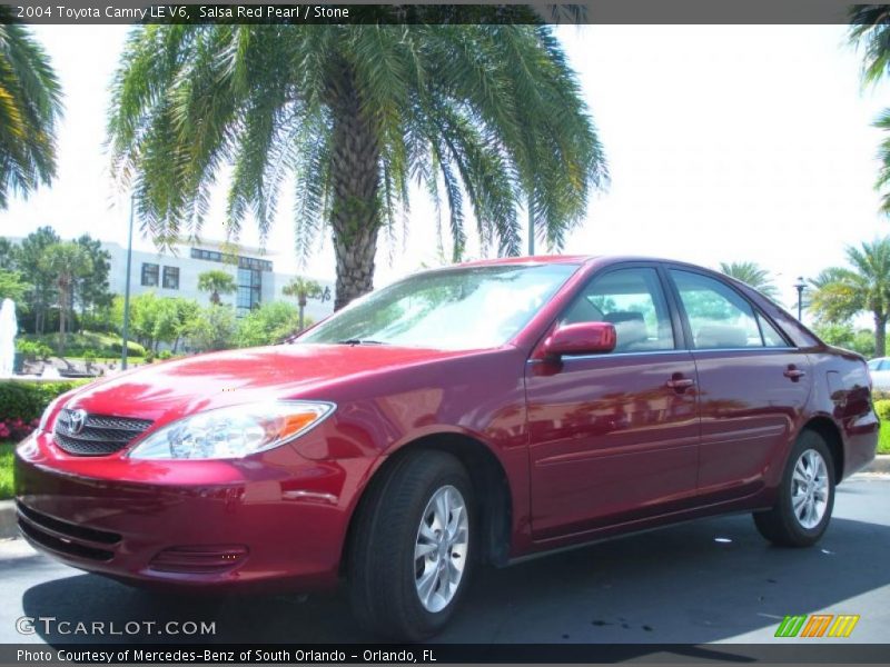 Salsa Red Pearl / Stone 2004 Toyota Camry LE V6