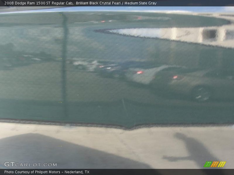 Brilliant Black Crystal Pearl / Medium Slate Gray 2008 Dodge Ram 1500 ST Regular Cab