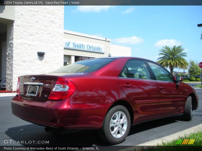 Salsa Red Pearl / Stone 2004 Toyota Camry LE V6