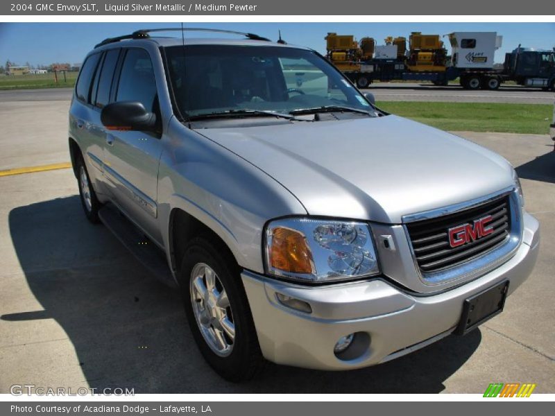 Liquid Silver Metallic / Medium Pewter 2004 GMC Envoy SLT