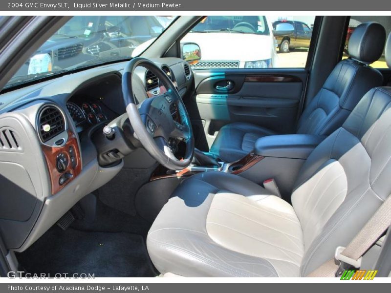 Liquid Silver Metallic / Medium Pewter 2004 GMC Envoy SLT