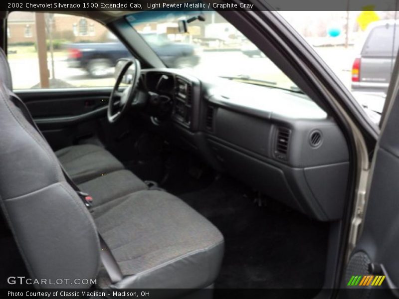 Light Pewter Metallic / Graphite Gray 2002 Chevrolet Silverado 1500 Extended Cab