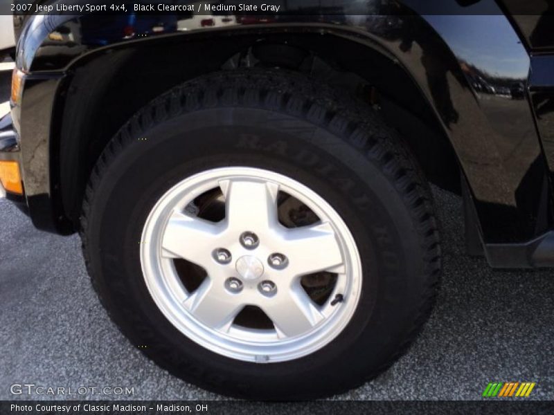 Black Clearcoat / Medium Slate Gray 2007 Jeep Liberty Sport 4x4
