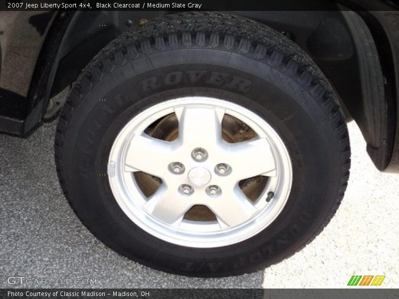 Black Clearcoat / Medium Slate Gray 2007 Jeep Liberty Sport 4x4