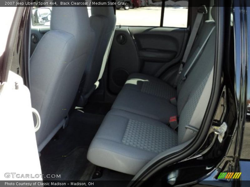 Black Clearcoat / Medium Slate Gray 2007 Jeep Liberty Sport 4x4