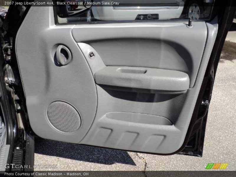 Black Clearcoat / Medium Slate Gray 2007 Jeep Liberty Sport 4x4