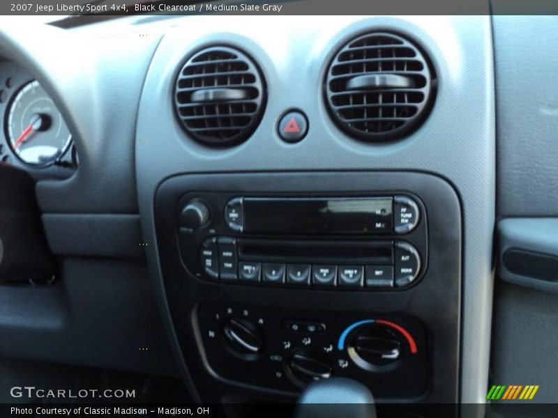 Black Clearcoat / Medium Slate Gray 2007 Jeep Liberty Sport 4x4