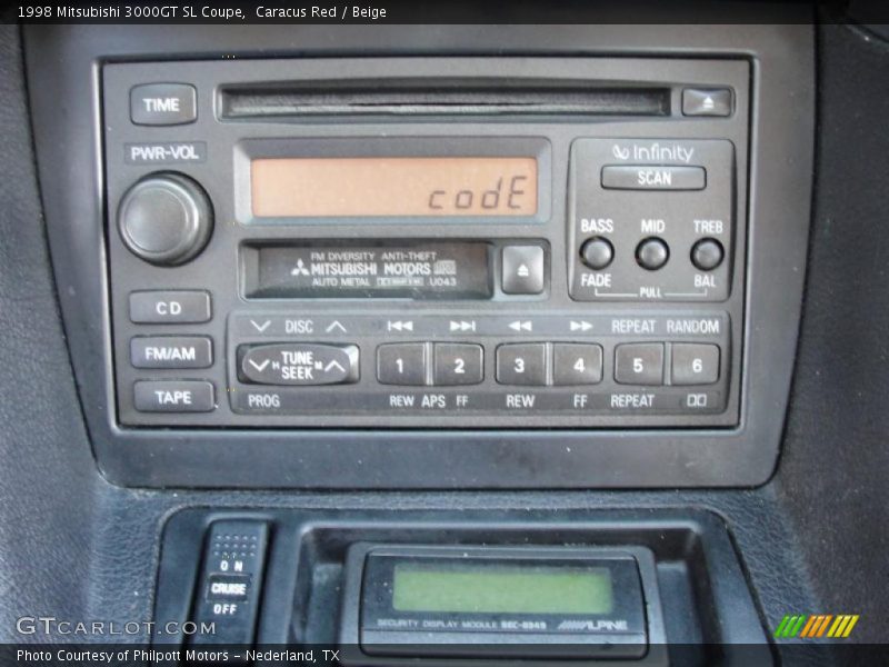 Controls of 1998 3000GT SL Coupe