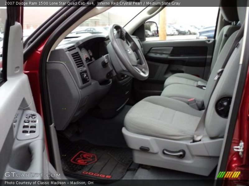 Inferno Red Crystal Pearl / Medium Slate Gray 2007 Dodge Ram 1500 Lone Star Quad Cab 4x4