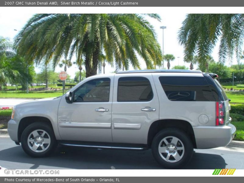 Silver Birch Metallic / Cocoa/Light Cashmere 2007 GMC Yukon Denali AWD