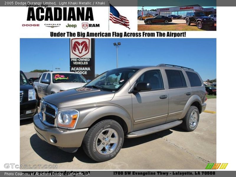 Light Khaki Metallic / Khaki 2005 Dodge Durango Limited