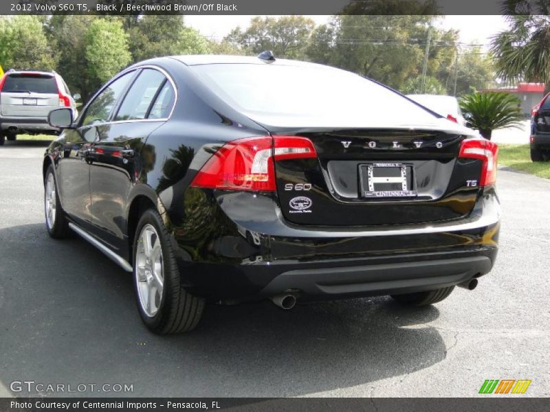 Black / Beechwood Brown/Off Black 2012 Volvo S60 T5