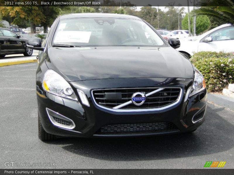 Black / Beechwood Brown/Off Black 2012 Volvo S60 T5