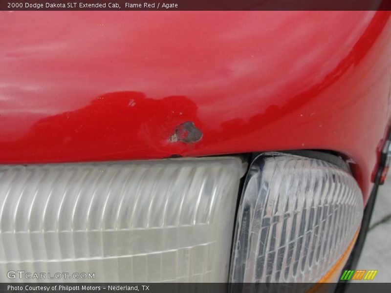 Flame Red / Agate 2000 Dodge Dakota SLT Extended Cab
