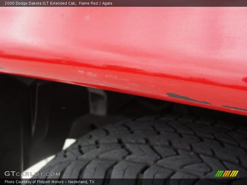 Flame Red / Agate 2000 Dodge Dakota SLT Extended Cab